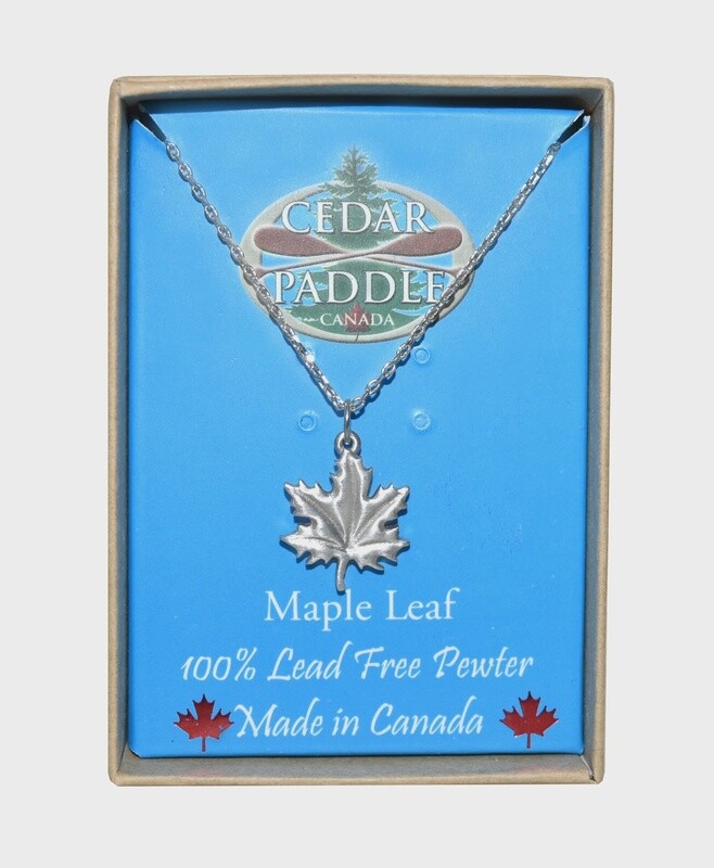 PENDANT CHAIN MAPLE LEAF SM BOX