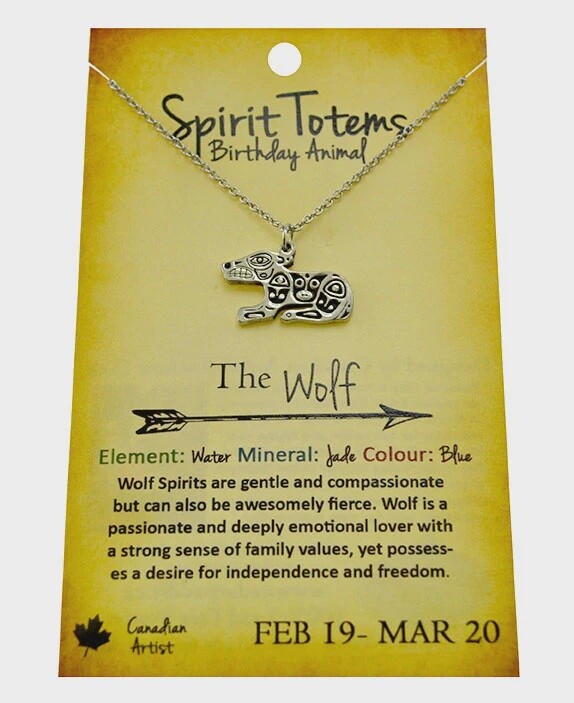 PENDANT SPIRIT TOTEM WOLF