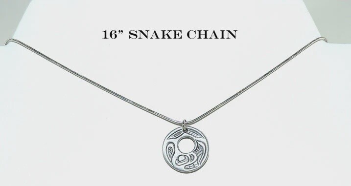 PENDANT CHAIN ORCA SM PEWTER