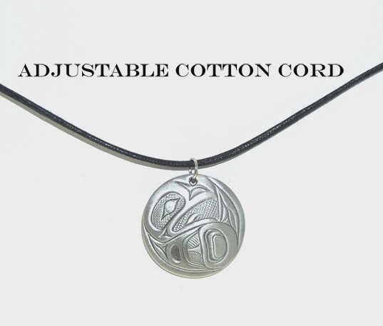 PENDANT CORD RAVEN PEWTER