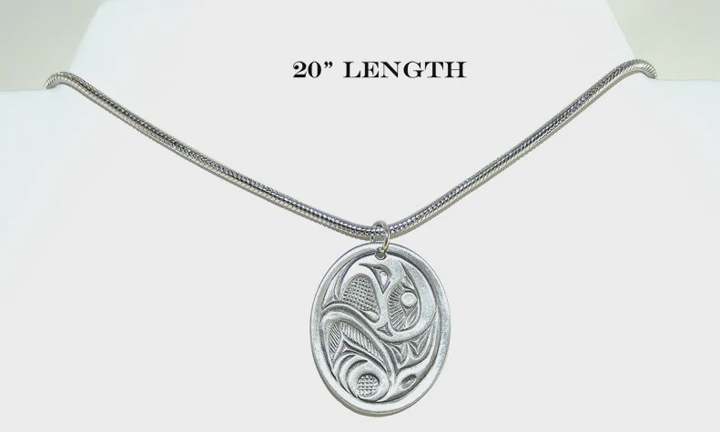 PENDANT CORD EAGLE PEWTER