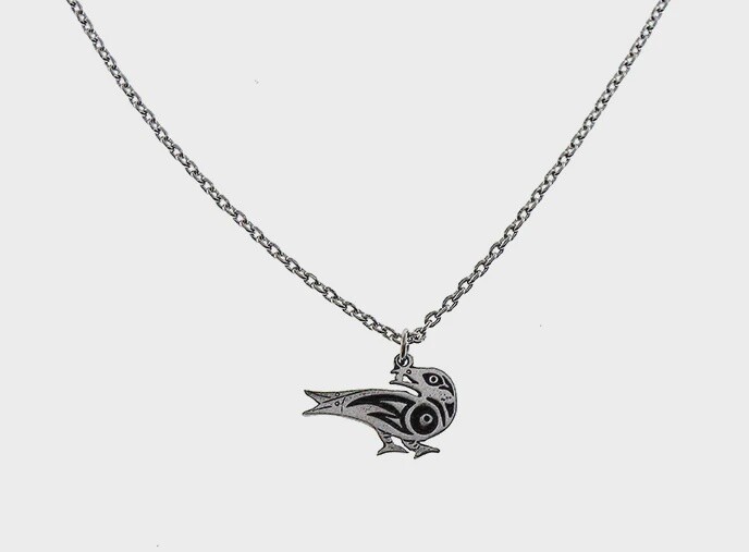 PENDANT SPIRIT TOTEM SMALL RAVEN