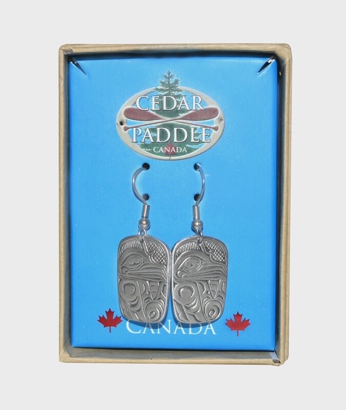 EARRINGS EAGLE SQUARE BOX
