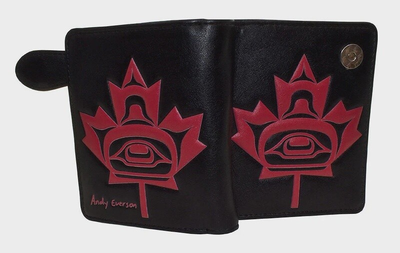 WOMENS WALET MAPLE LEAF BLACK I
