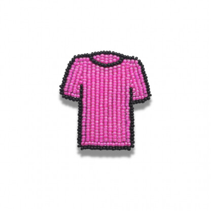 PIN BEADED PINK  SHIRT