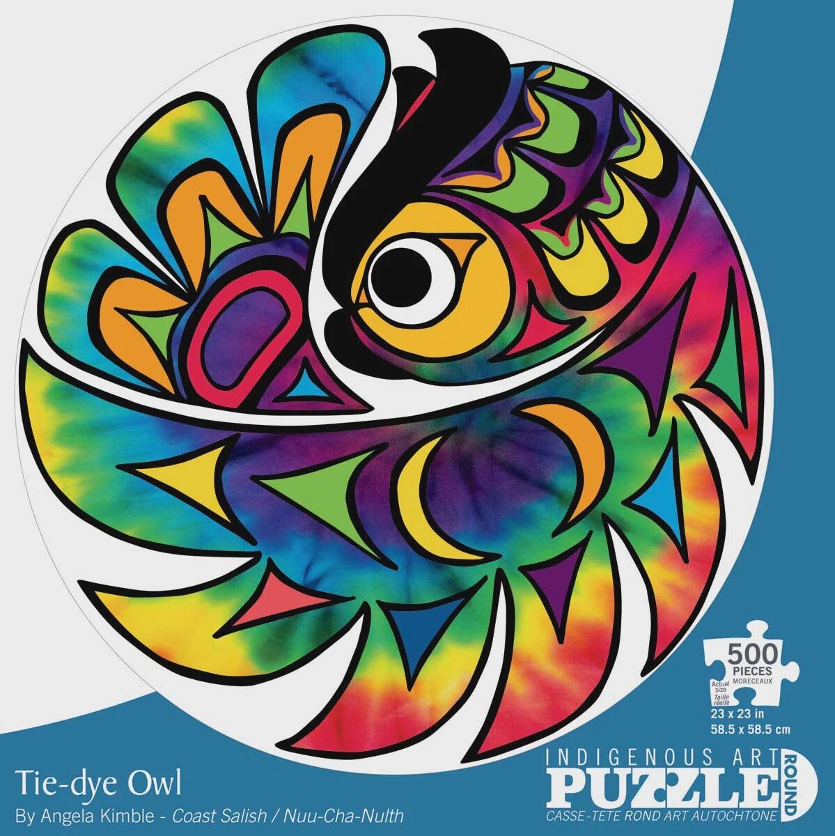 Puzzle Round - Tie-Dye Owl