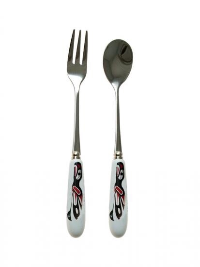 CERAMIC FORK&amp; SPOON EAGLE