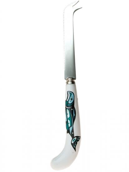 CERAMIC CHEESE KNIFE SALMON