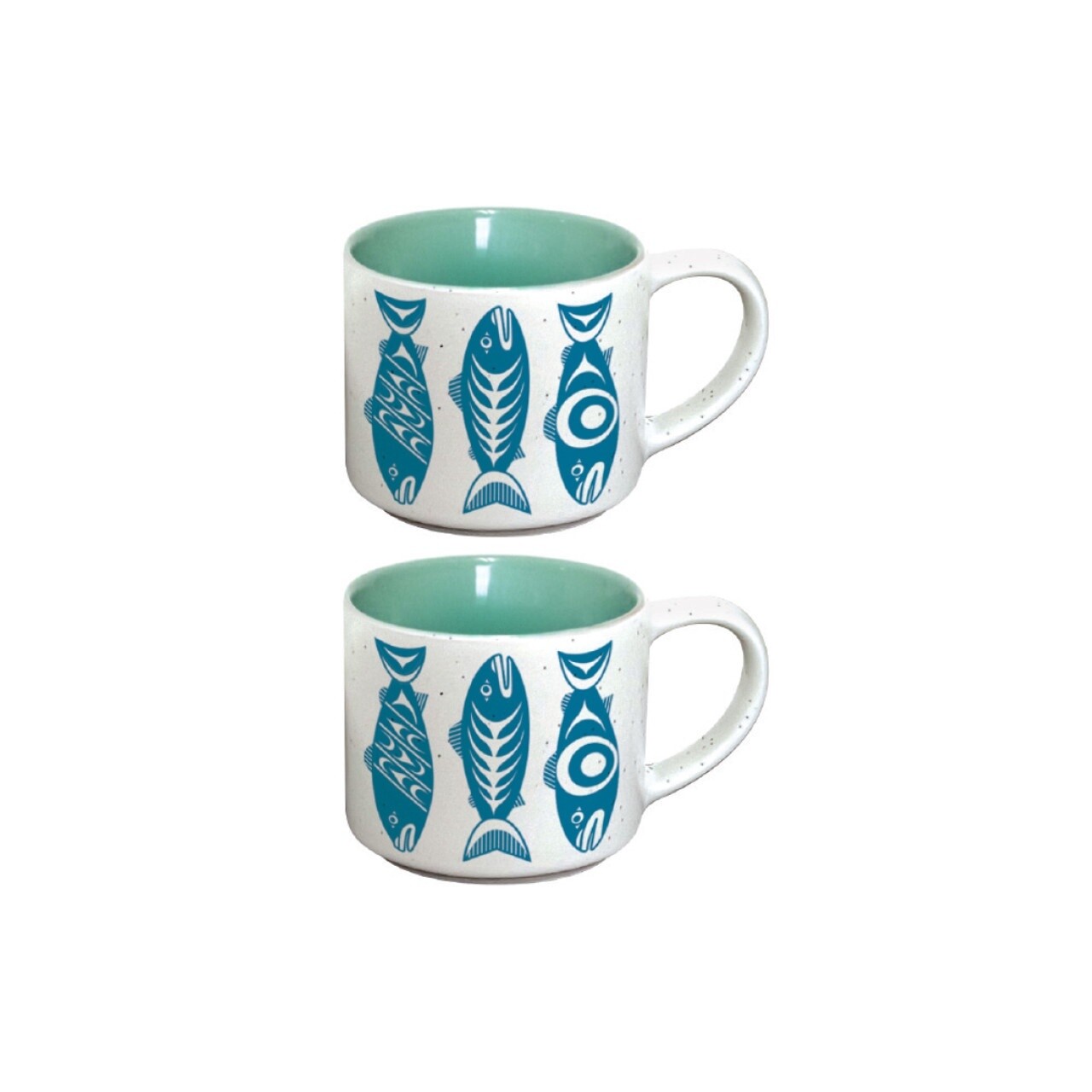 ESPRESSO MUG 3OZ SALMON IN THE WIND