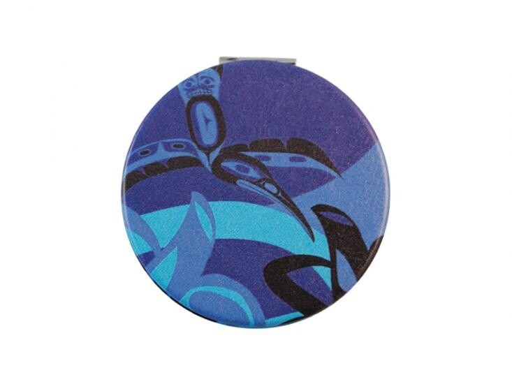 MIRROR COMPACT H-BIRD BLUE