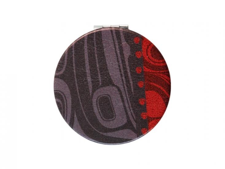 MIRROR COMPACT RAVEN TRANS CHARCOAL
