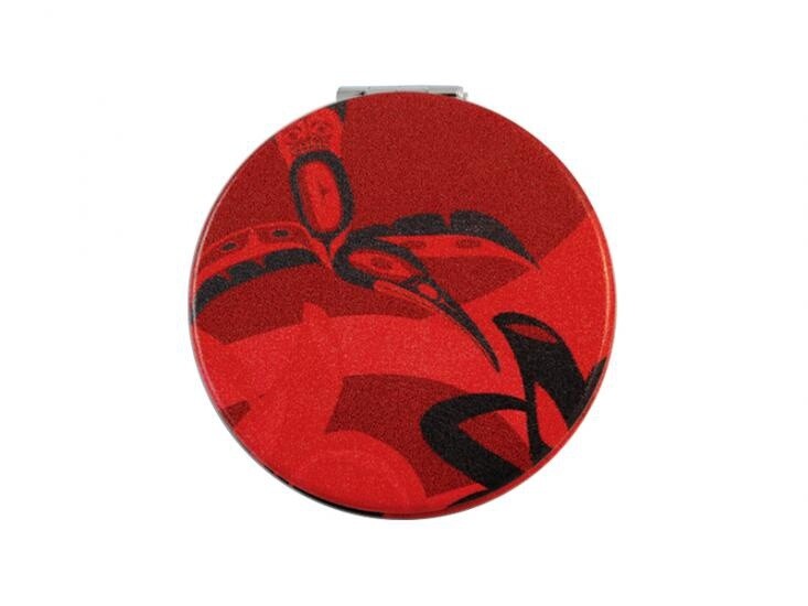 MIRROR COMPACT H-BIRD RED