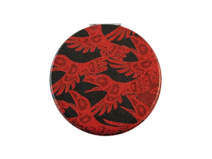 MIRROR COMPACT RAVEN RED