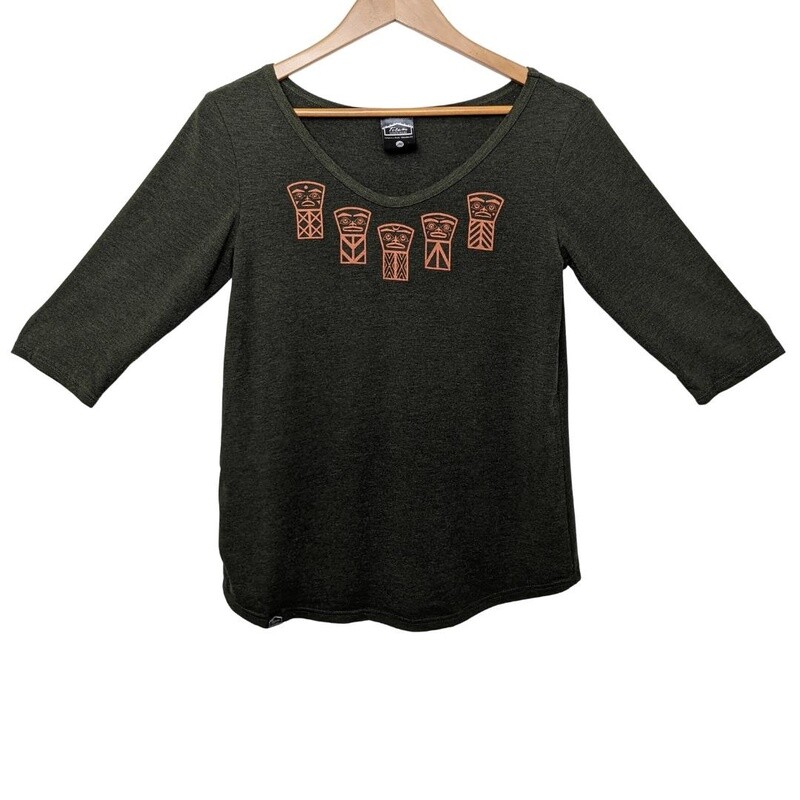 SHIRT 3/4 LENGTH COOPER HEATHER FOREST DISCONTINUE
