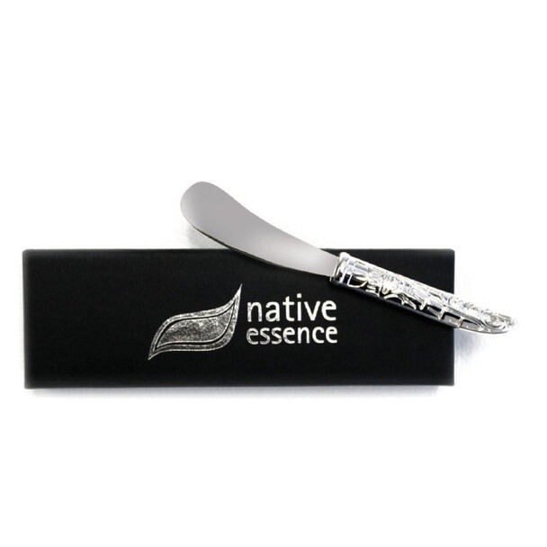 SILVER PATE KNIFE - SALMON