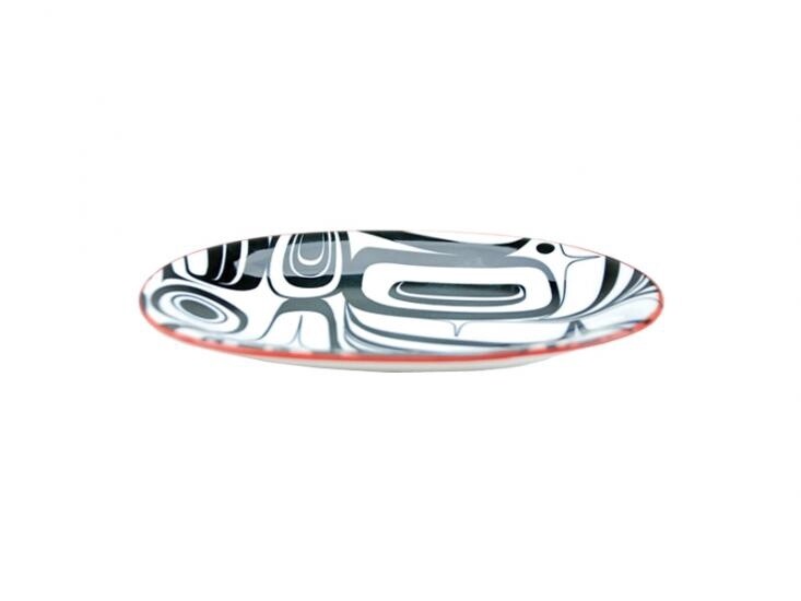 PLATTER OVAL 6&quot;SMALL RAVEN