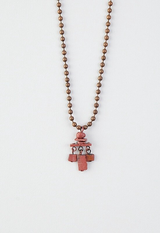 PENDANT SMALL INUKSHUK RED