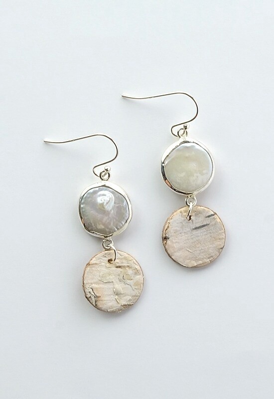 EARRINGS PEARL SILVER
