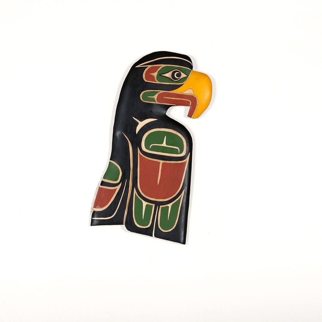 CARVING LARGE PLAQUE, Animal: EAGLE