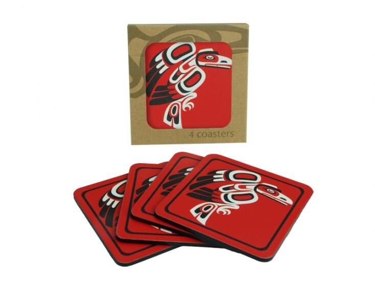 COASTER SET LAMINATE RAVEN