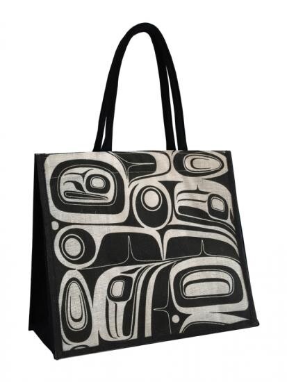 TOTE BAG RAVEN BLK/WHT
