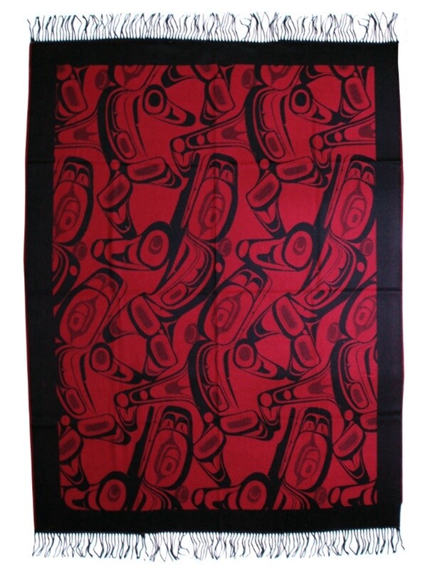 BLANKET WHALE RED/BLACK