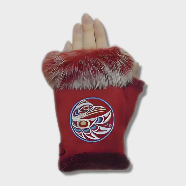 TEXTING GLOVES RED THUNDERBIRD