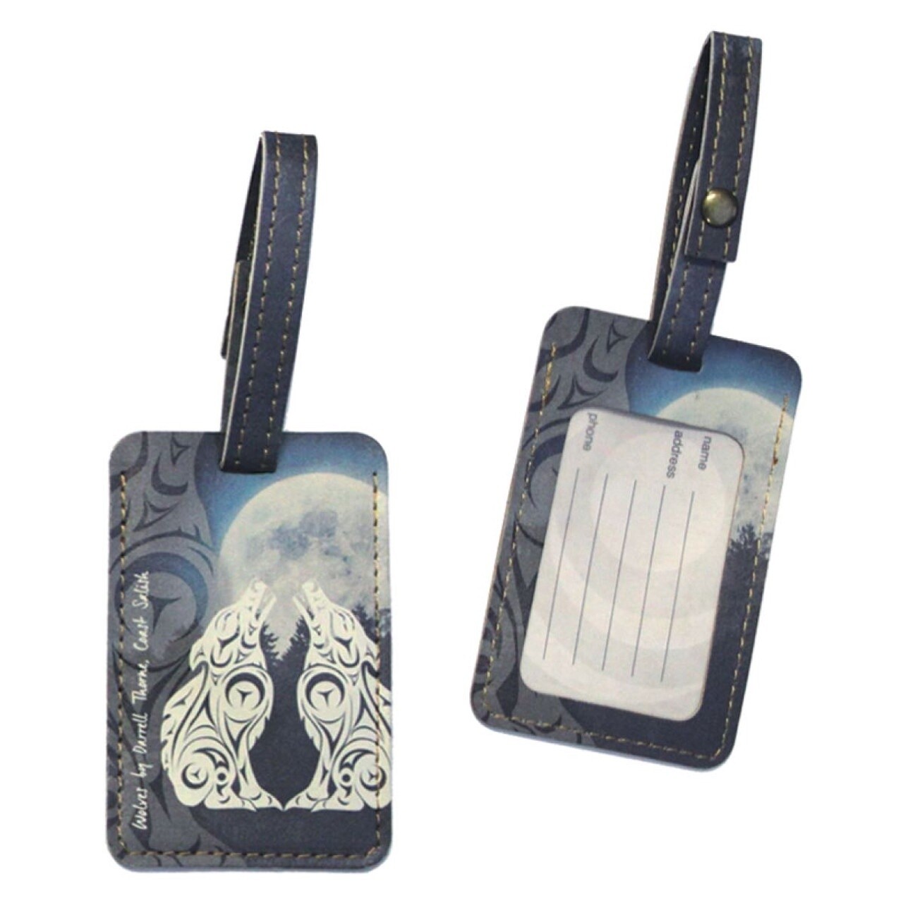 LUGGAGE TAG WOLVES