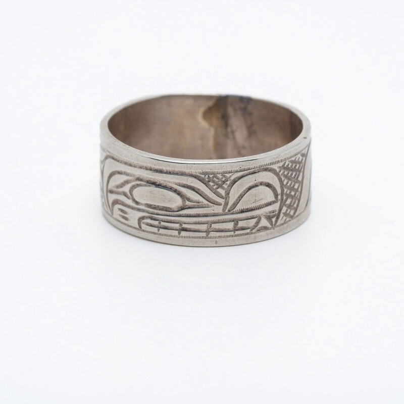 RING SILVER 3/8&quot; WIDE