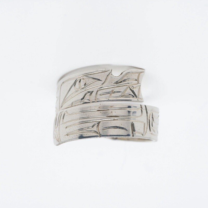 RING SILVER 3/8&quot; WRAP