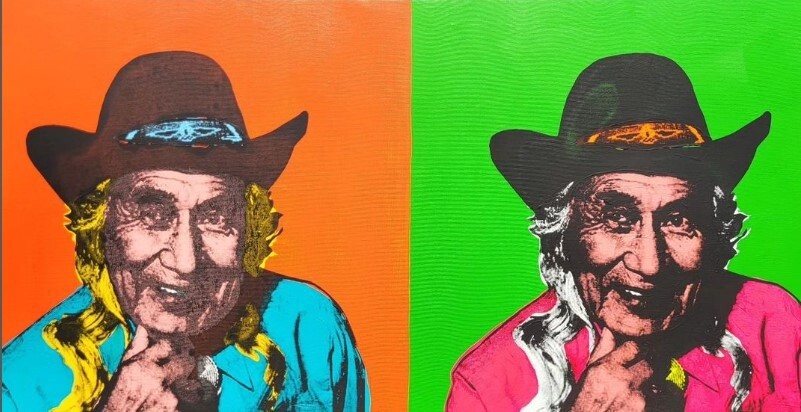 CHIEF DAN GEORGE Painting by Levi Nelson