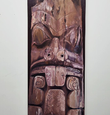 BEAVER &amp; HUMAN painting by Levi Nelson