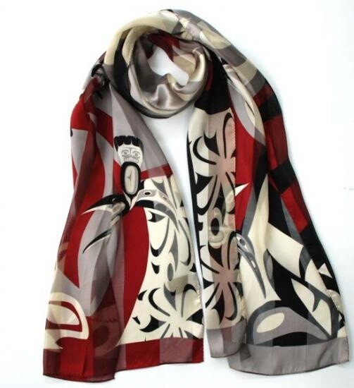 SCARF SILK H-BIRD
