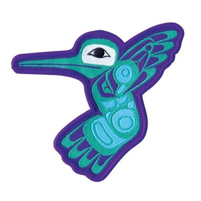 EMBROIDERED PATCH - HUMMINGBIRD