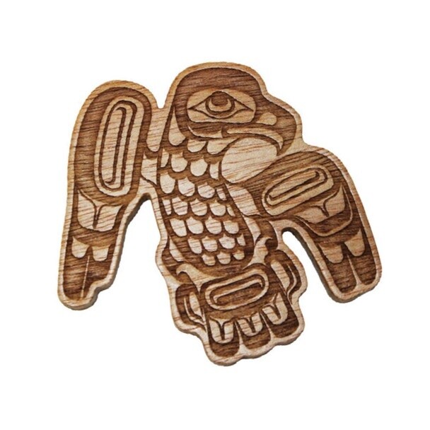 SPIRIT WOOD MAGNET - EAGLE