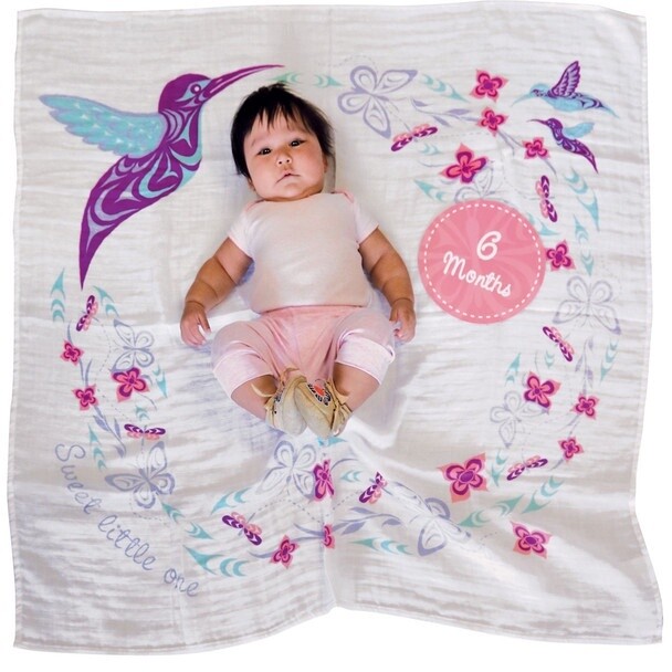 BLANKET BABY HUMMINGBIRD DESIGN