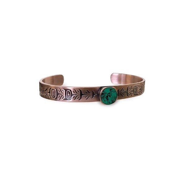 BRACELET - SACRED  FEATHER EMERALD