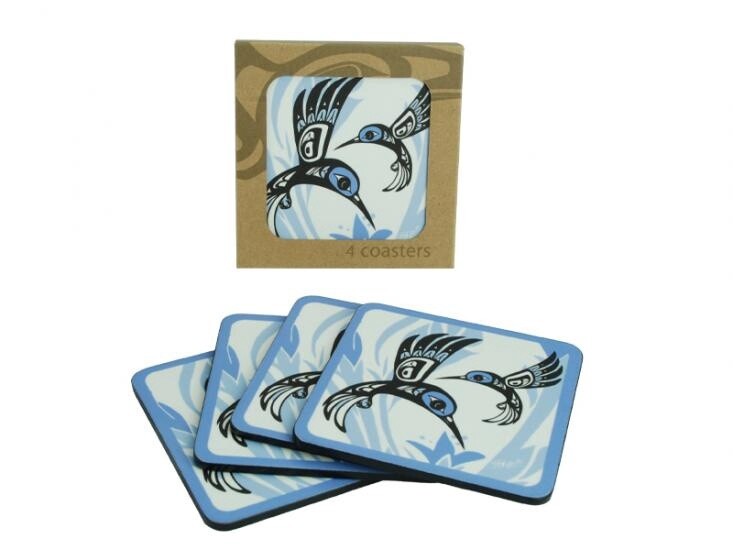 COASTER SETLAMINATE HUMMINGBIRD
