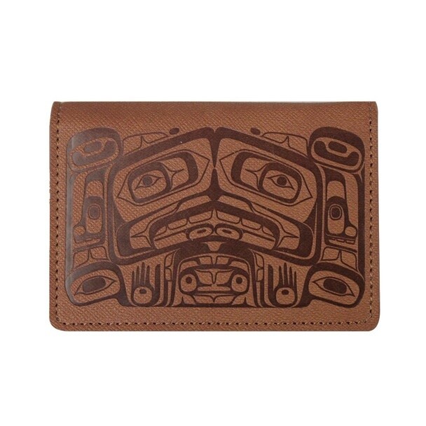 CARD WALLET RAVEN BOX BROWN