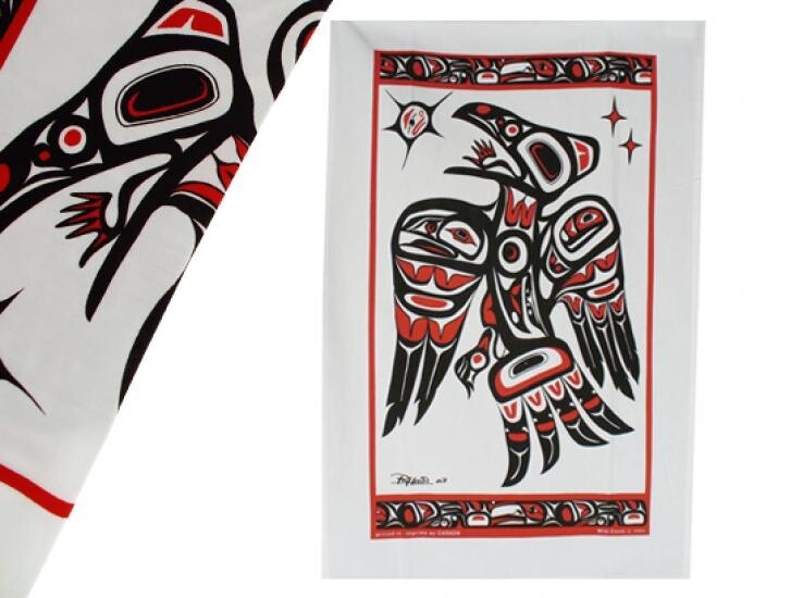 KITCHEN TEA TOWEL RAVEN