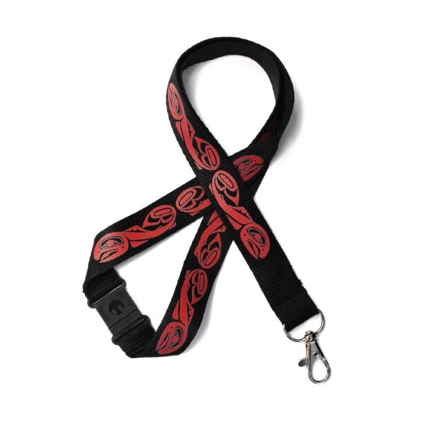 LANYARD BLACK SALMON