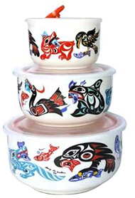 BOWL CERAMIC FOOD CONTAINER EAGLE