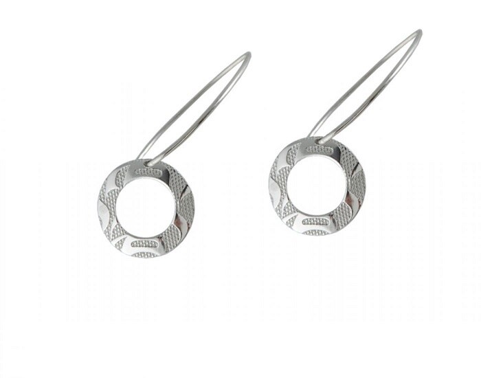 EARRINGS PEWTER EQUILIBRIUM SMALL