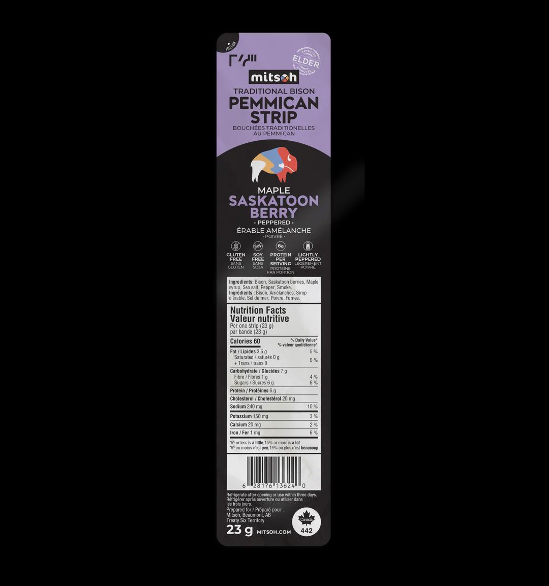 JERKY BISON MAPLE SASKATOON BERRY