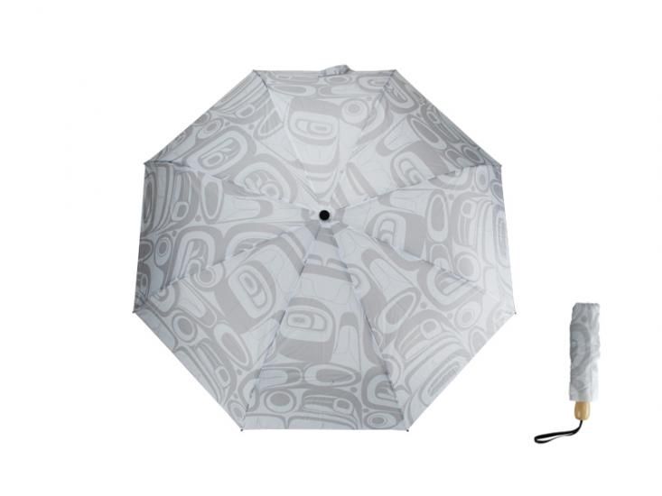 UMBRELLA RAVEN WHITE