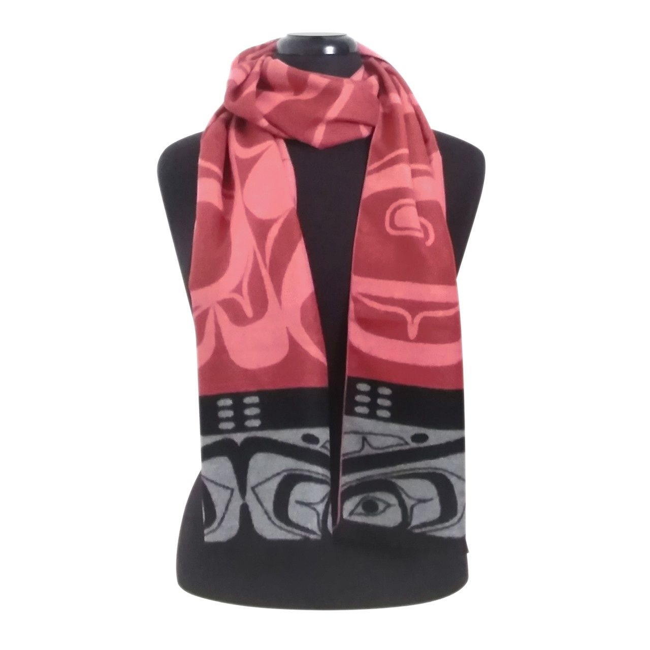 SCARF BRUSHED SILK SCARF RAVEN BOX