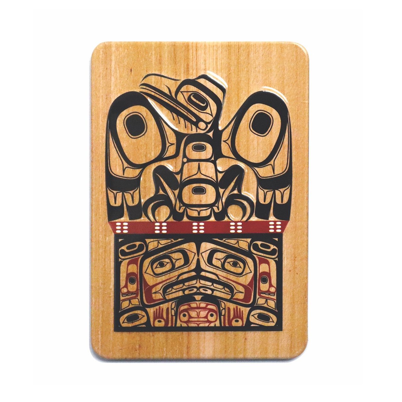 MAGNET METAL EMBOSSED  RAVEN BOX