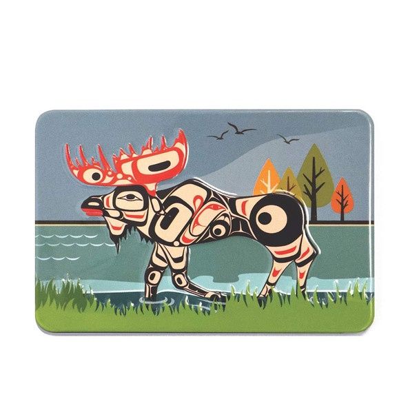 MAGNET METAL EMBOSSED  MOOSE