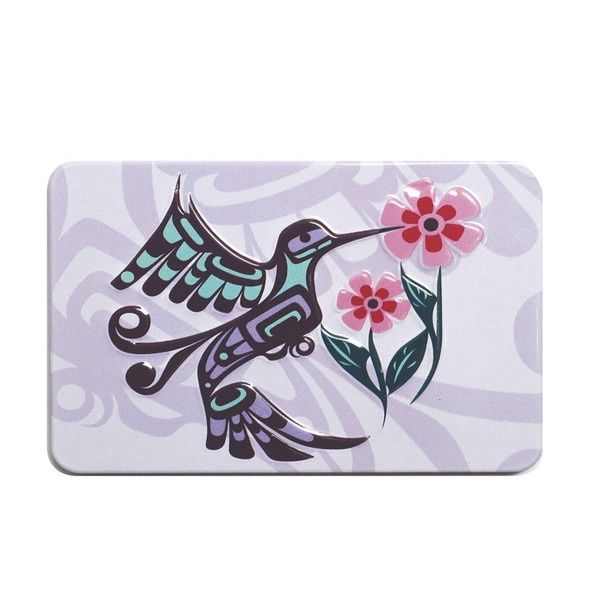 MAGNET METAL EMBOSSED HUMMINGBIRD