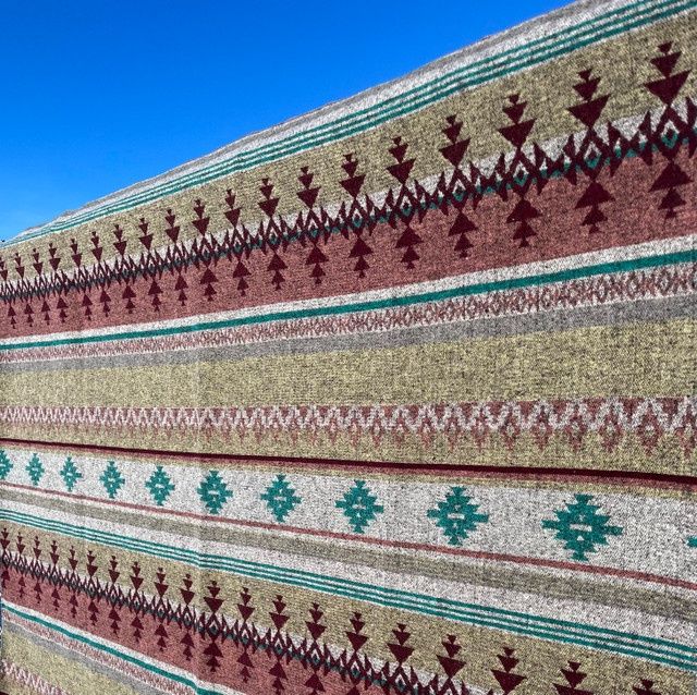 BLANKET THROW OCEAN VIEW BUFFALO CROSS